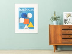 50 Years Bauhaus Exhibition Poster Framed Herbert Wilhelm Bayer, 1968