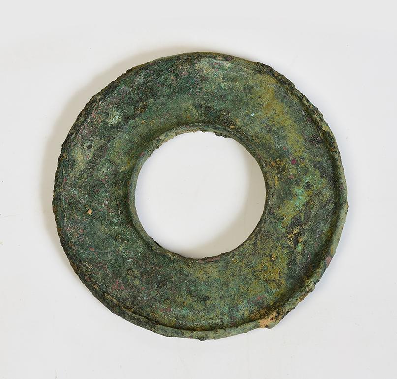 500 B.C., Dong Son, a Pair of Antique Khmer Bronze Bangle Bracelet 7