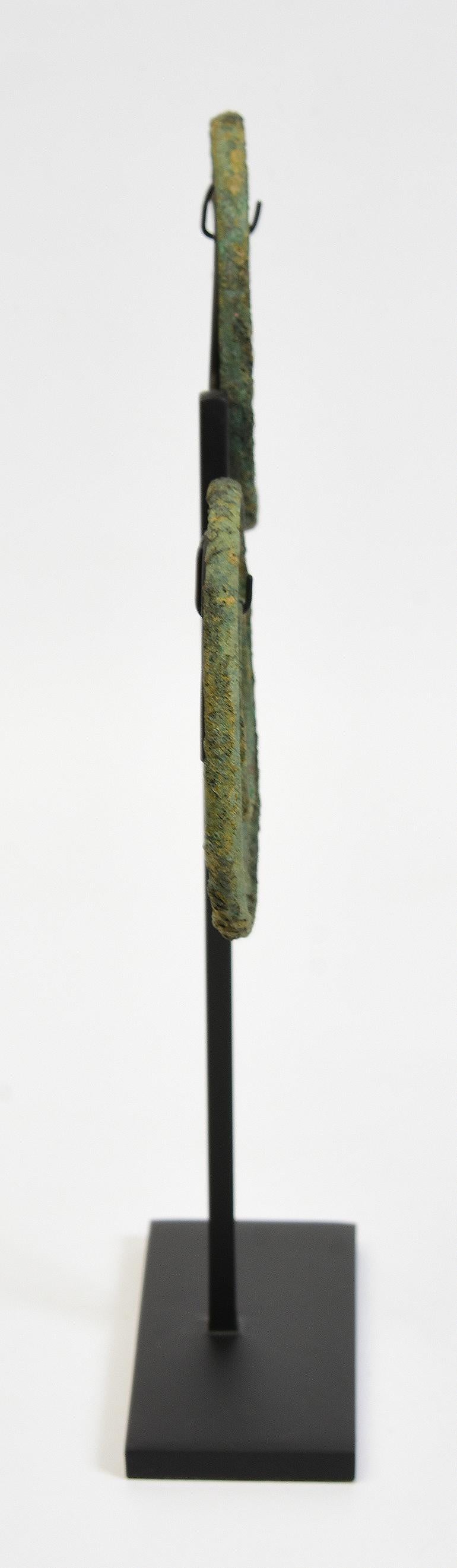 Metalwork 500 B.C., Dong Son, a Pair of Antique Khmer Bronze Bangle Bracelet