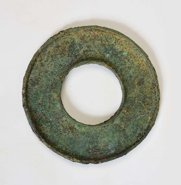 500 B.C., Dong Son, a Pair of Antique Khmer Bronze Bangle Bracelet 2