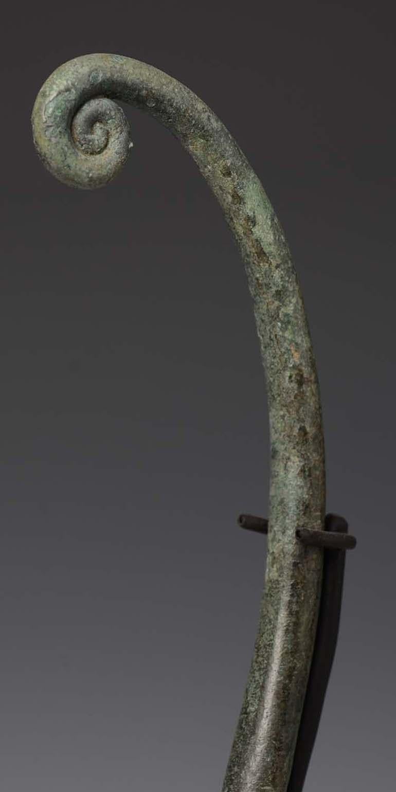 500 B.C., Dong Son, a Pair of Antique Khmer Bronze Ladles 2