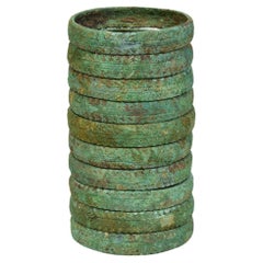 500 B.C., Dong Son, a Set of Antique Khmer Bronze Bangle Bracelet