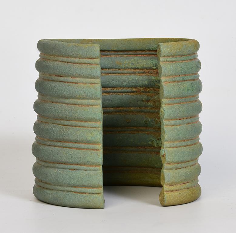 500 B.C., Dong Son, Antique Khmer Bronze Bangle Bracelet 1