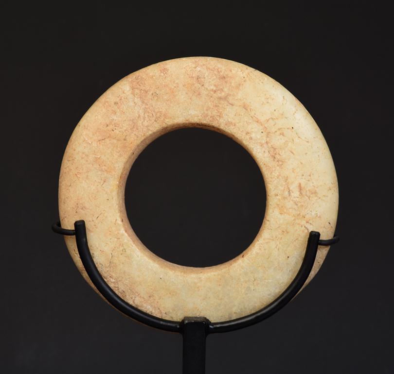 500 B.C, Prehistoric Shell Bangle Bracelet with Stand at 1stDibs