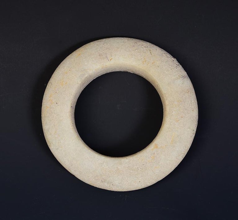 500 B.C, Prehistoric Shell Bangle Bracelet with Stand For Sale at 1stDibs