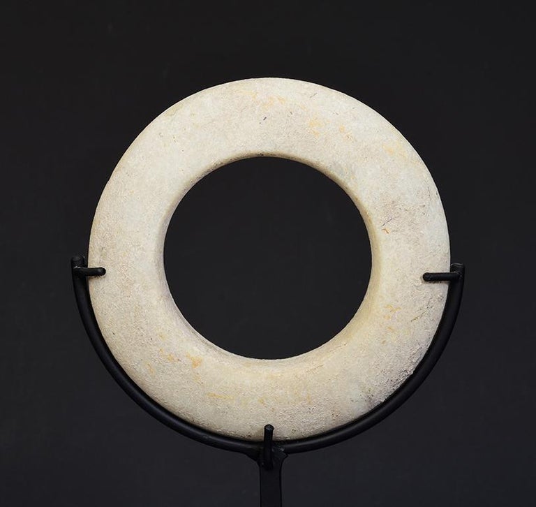 500 B.C, Prehistoric Shell Bangle Bracelet with Stand For Sale at 1stDibs