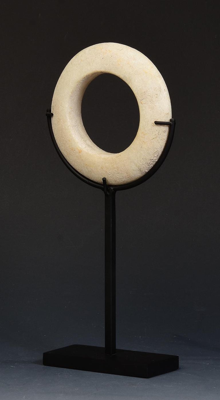 500 B.C, Prehistoric Shell Bangle Bracelet with Stand For Sale at 1stDibs