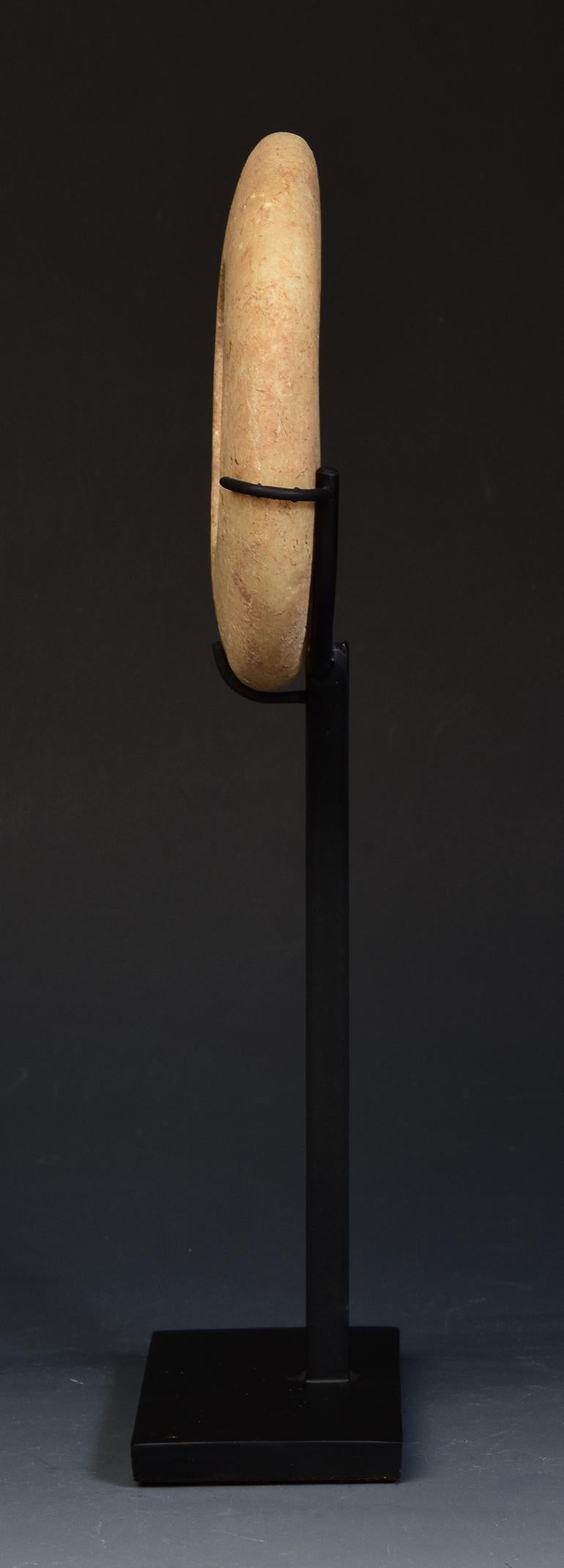 500 B.C, Prehistoric Shell Bangle Bracelet with Stand at 1stDibs