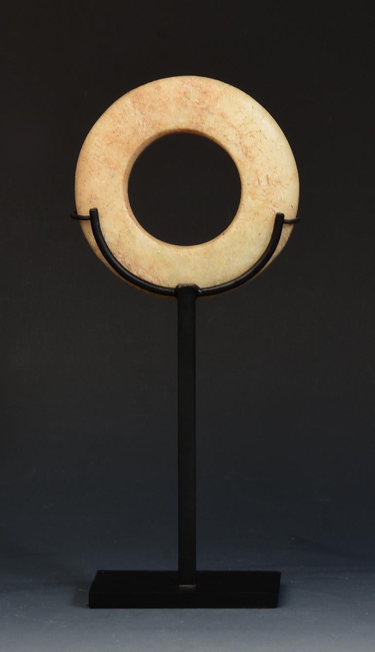 500 B.C, Prehistoric Shell Bangle Bracelet with Stand at 1stDibs