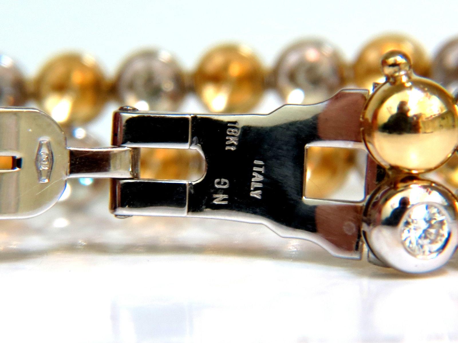 2.25ct 18ct yellow gold tennis bracelet guaranteed g/h colour si purity natural diamonds