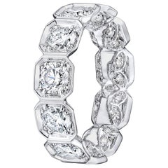 5.00 Carat Bezel Set Octagonal Diamond Eternity Band