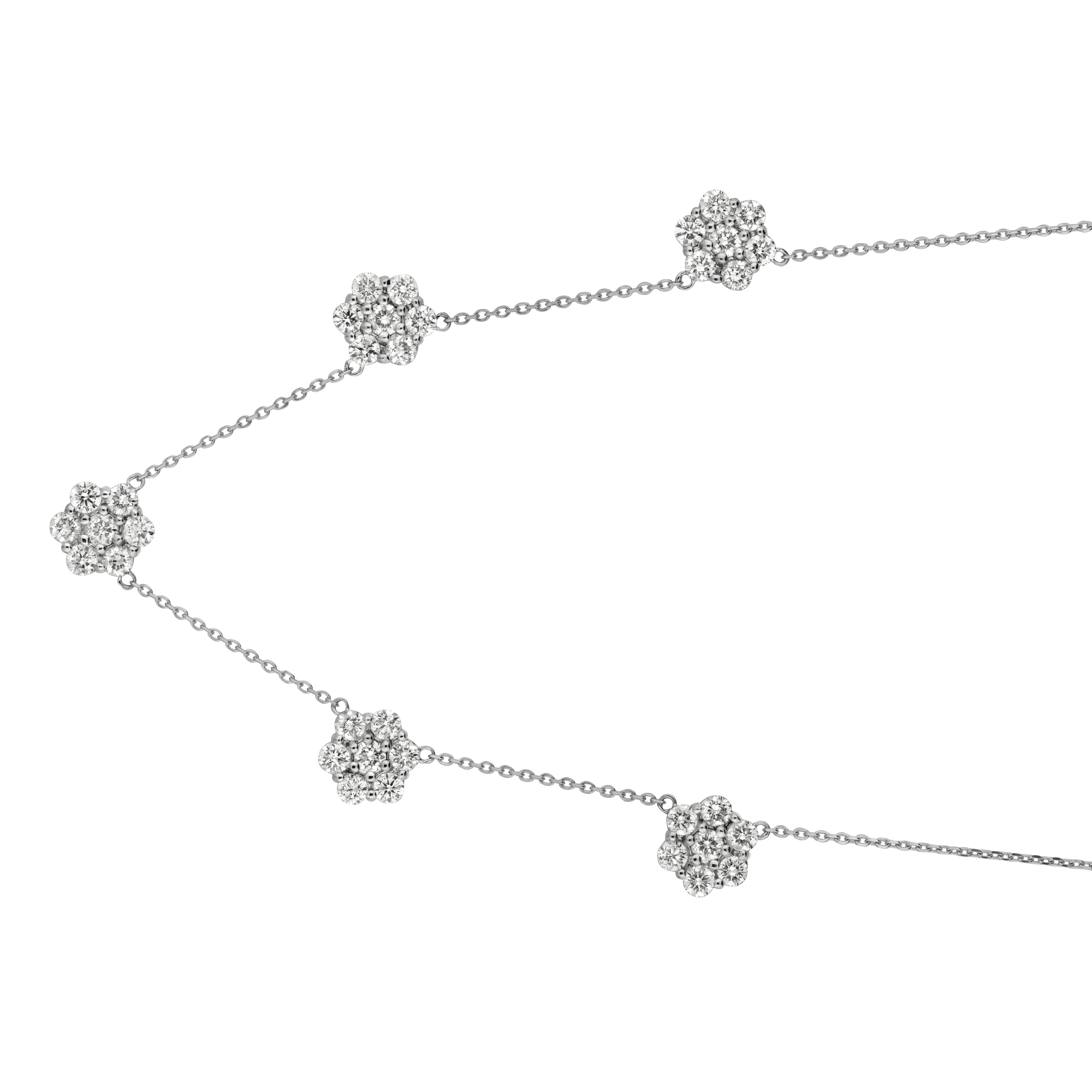 
5.01 Carat Diamond Necklace G SI 14K White Gold

    100% Natural Diamonds, Not Enhanced in any way Round Cut Diamond by the Yard Necklace  16'' or 18''
    5.01CT
    G-H 
    SI  
    14K White Gold, Pave style   7.30 gram
    7/16 inches in