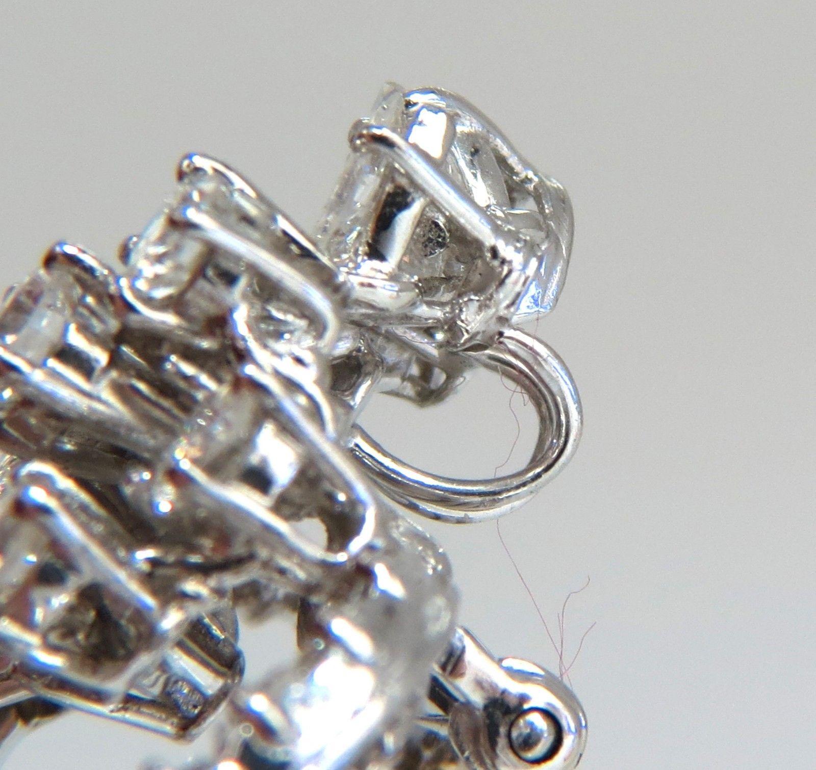 Femenino o masculino 5.00 Quilates Diamantes Racimo Broche Colgante Alfiler Platino Estate Racimo Cocktail en venta