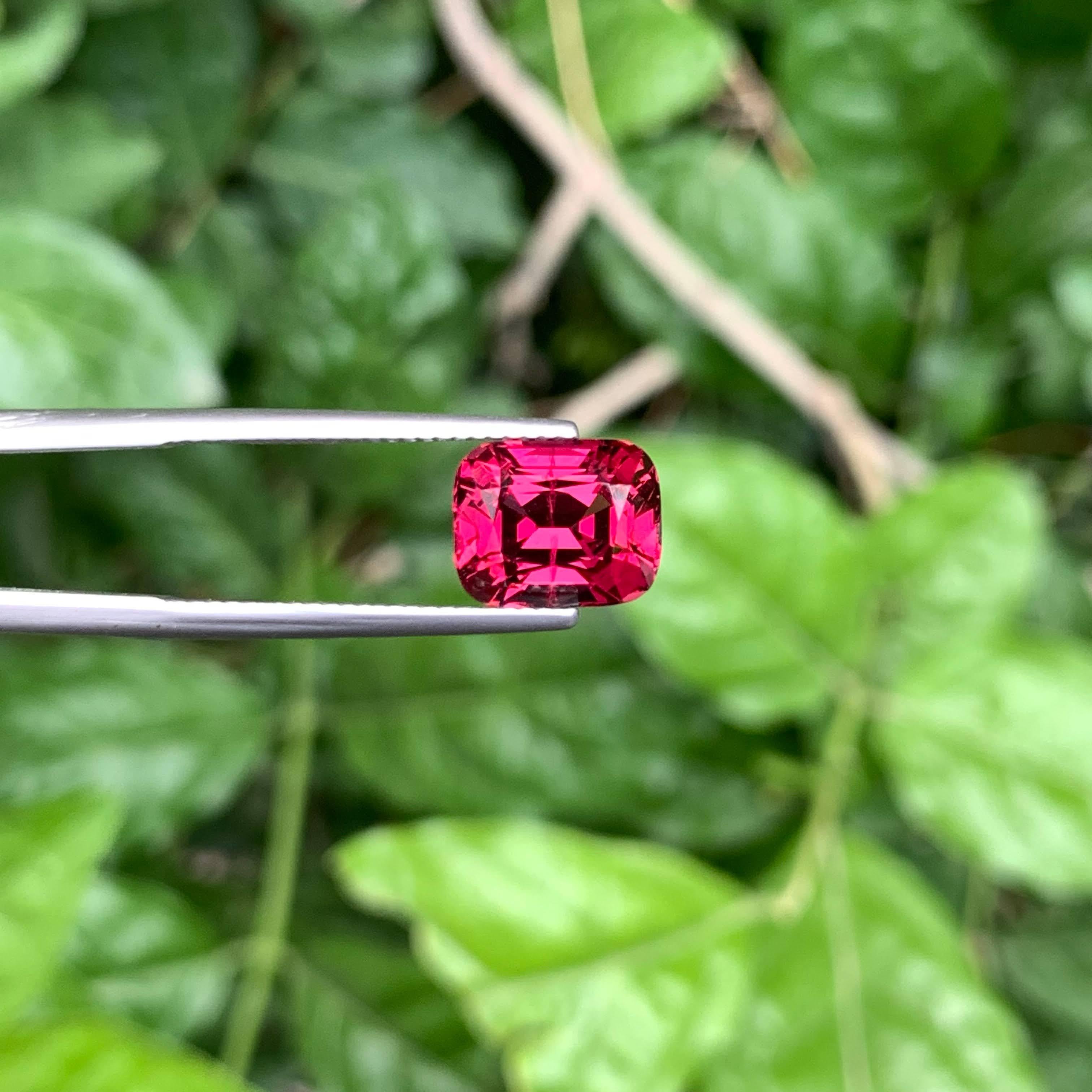 5.00 Karat Lose rosa-roter Granat Stein Kissenschliff Natürlicher tansanischer Edelstein im Angebot 5