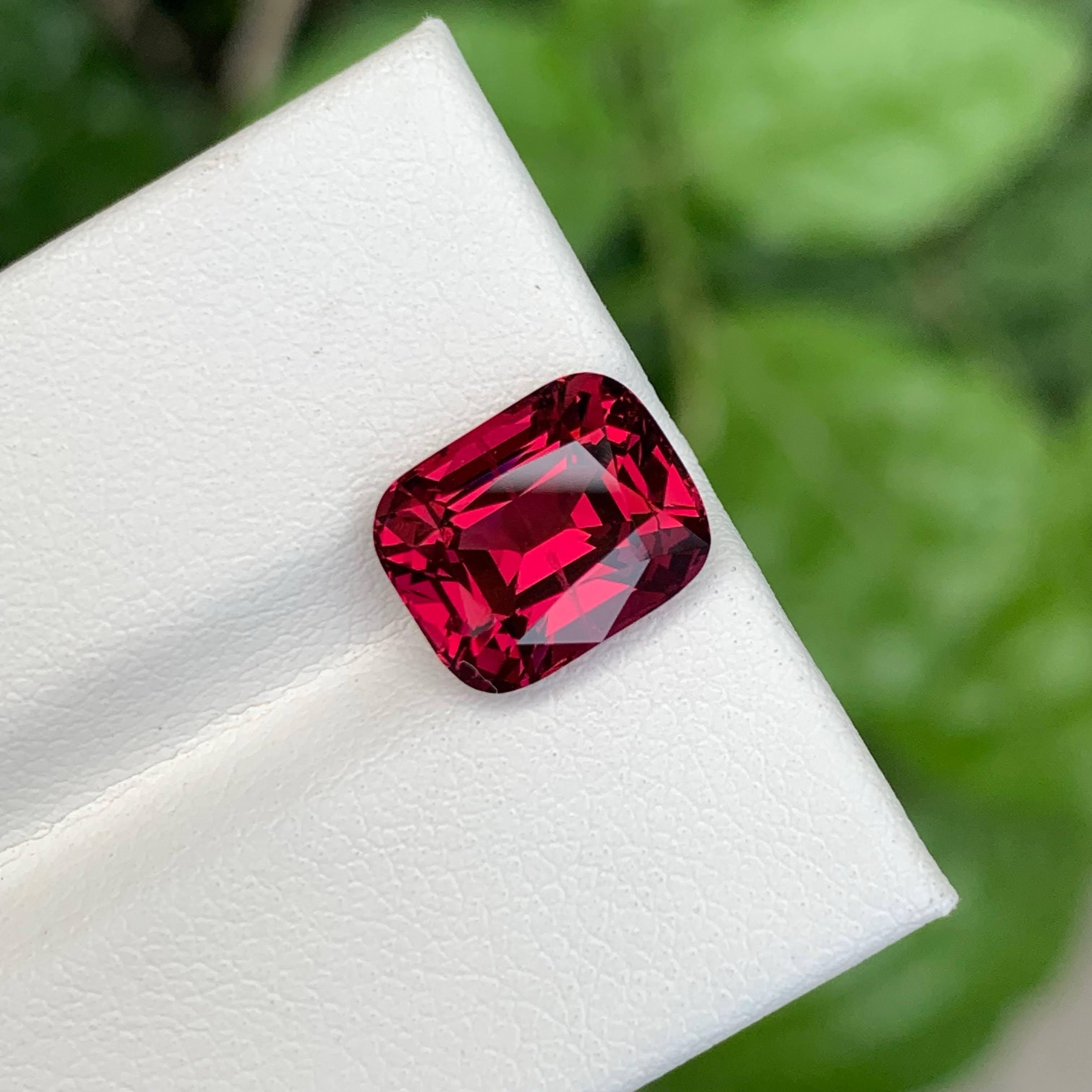 5.00 Karat Lose rosa-roter Granat Stein Kissenschliff Natürlicher tansanischer Edelstein für Damen oder Herren im Angebot