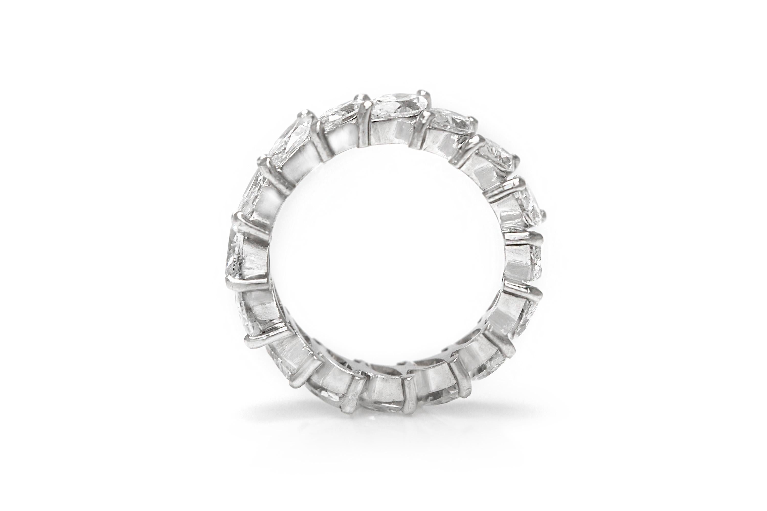 Marquise Cut 5.00 Carat Marquise Diamond Eternity Band For Sale