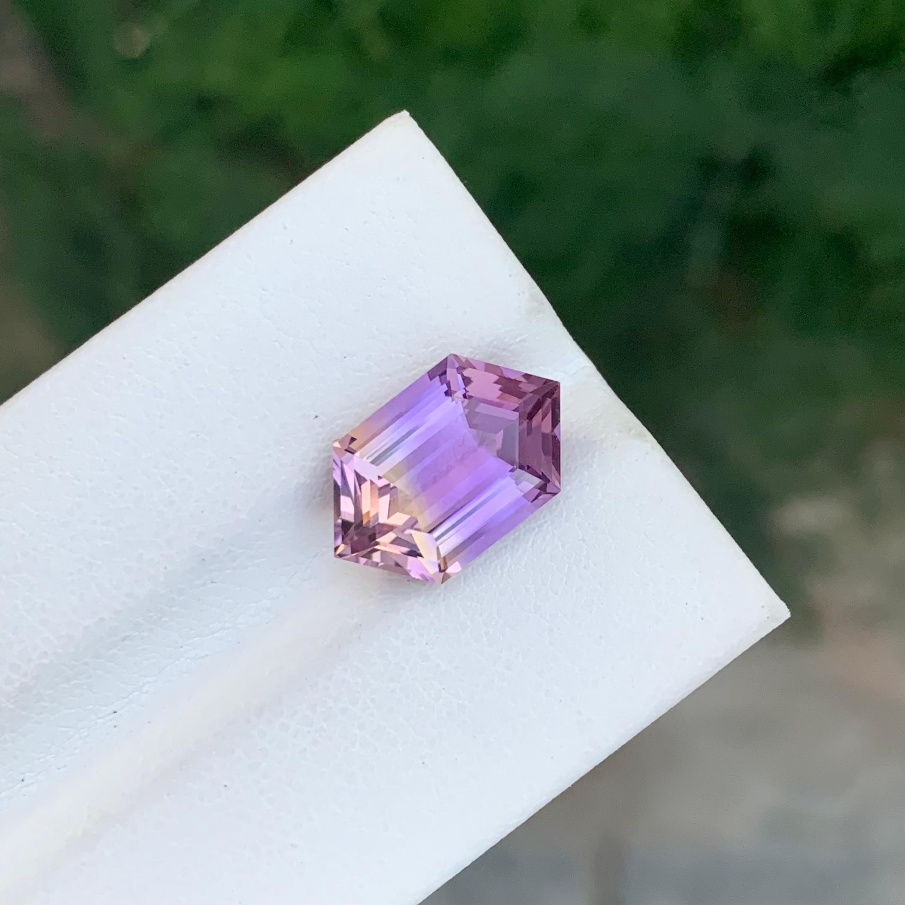 Gema suelta de 5.00 quilates de ametrina natural de talla hexagonal en Nuevo Estado en Peshawar, PK