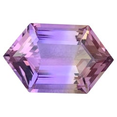 Gema suelta de 5.00 quilates de ametrina natural de talla hexagonal