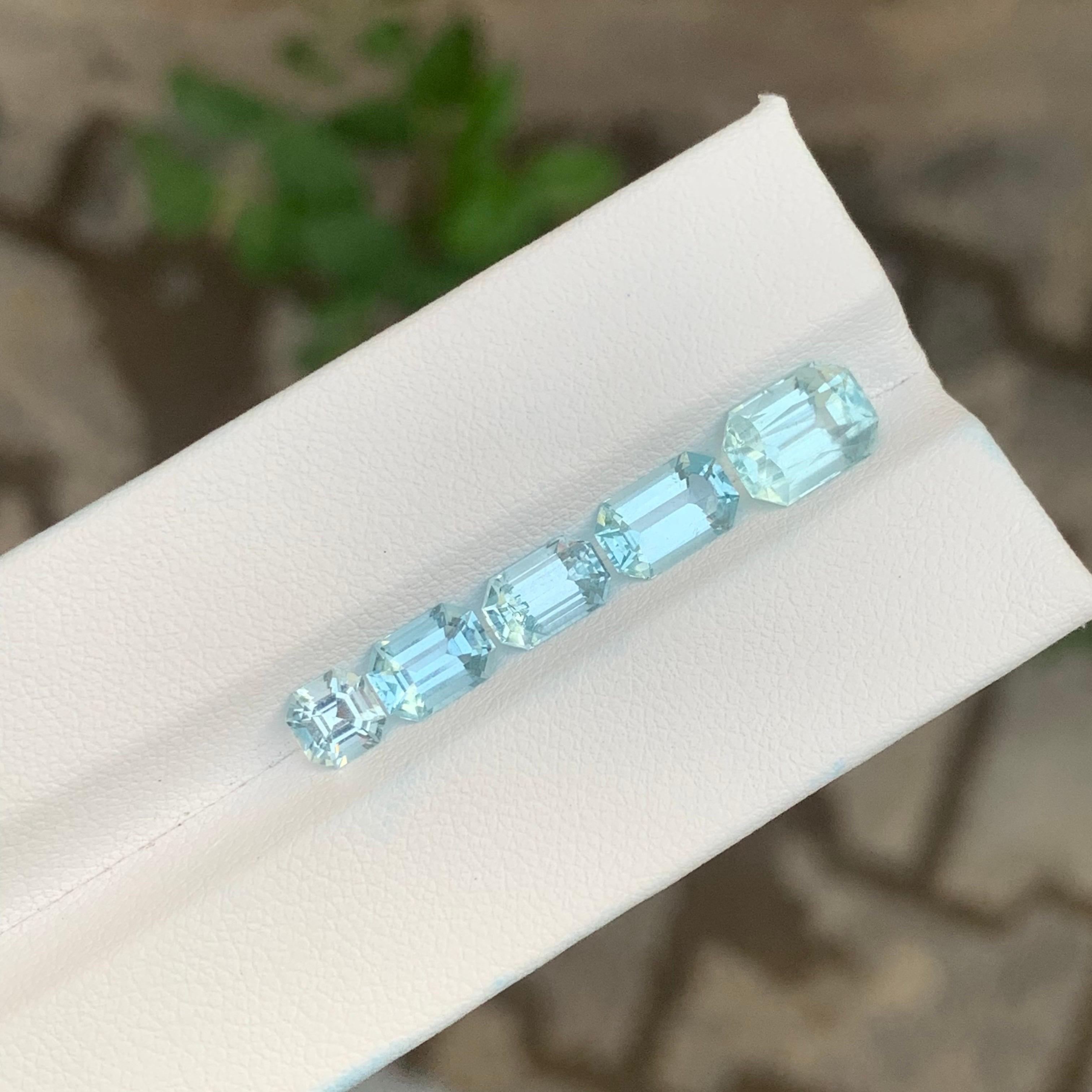 5,00 Quilates Lote de Aguamarina Natural Suelta Para Joyería en venta 5