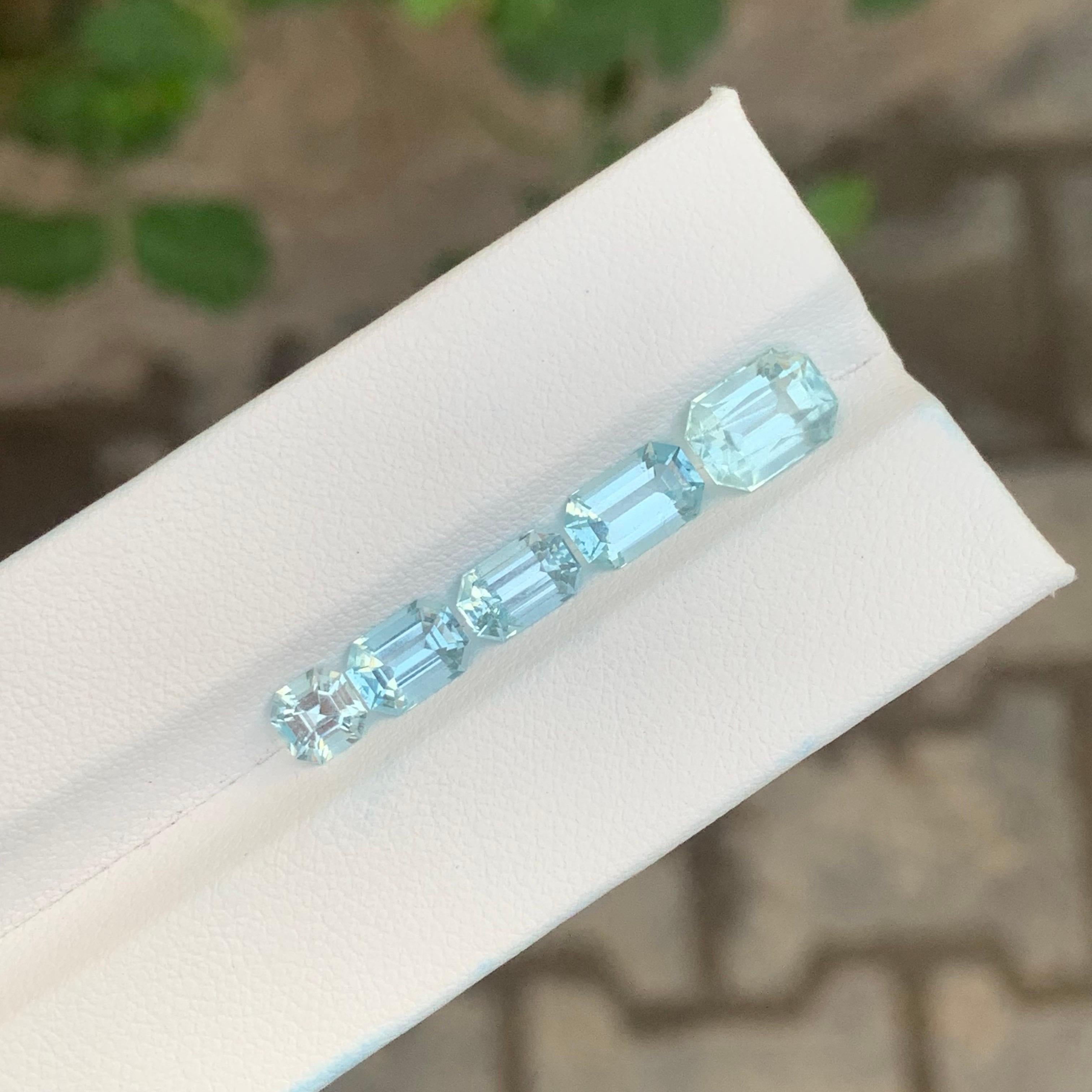5,00 Quilates Lote de Aguamarina Natural Suelta Para Joyería Artes y manualidades en venta