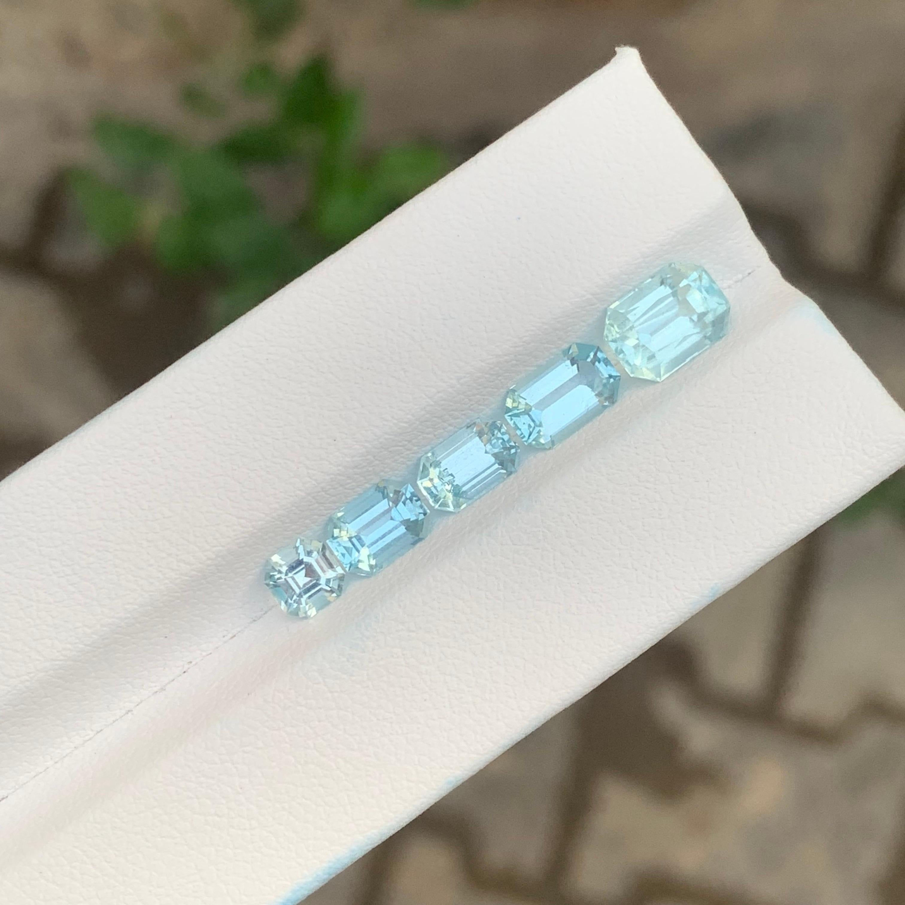 5,00 Quilates Lote de Aguamarina Natural Suelta Para Joyería en venta 1