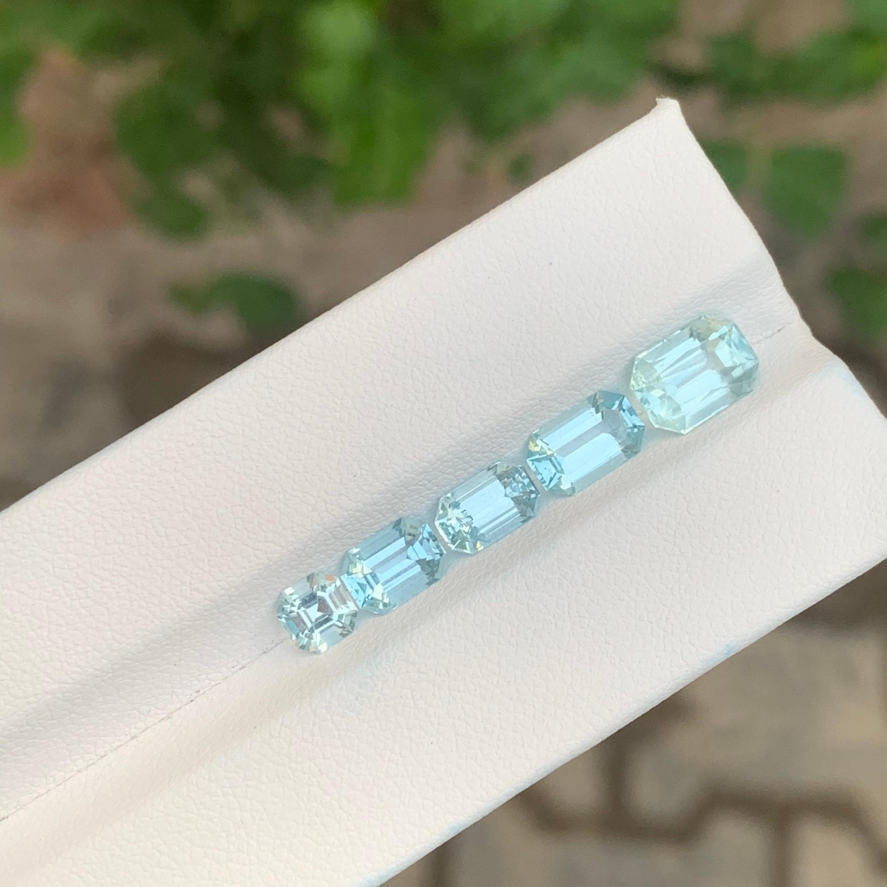 5,00 Quilates Lote de Aguamarina Natural Suelta Para Joyería en venta 2