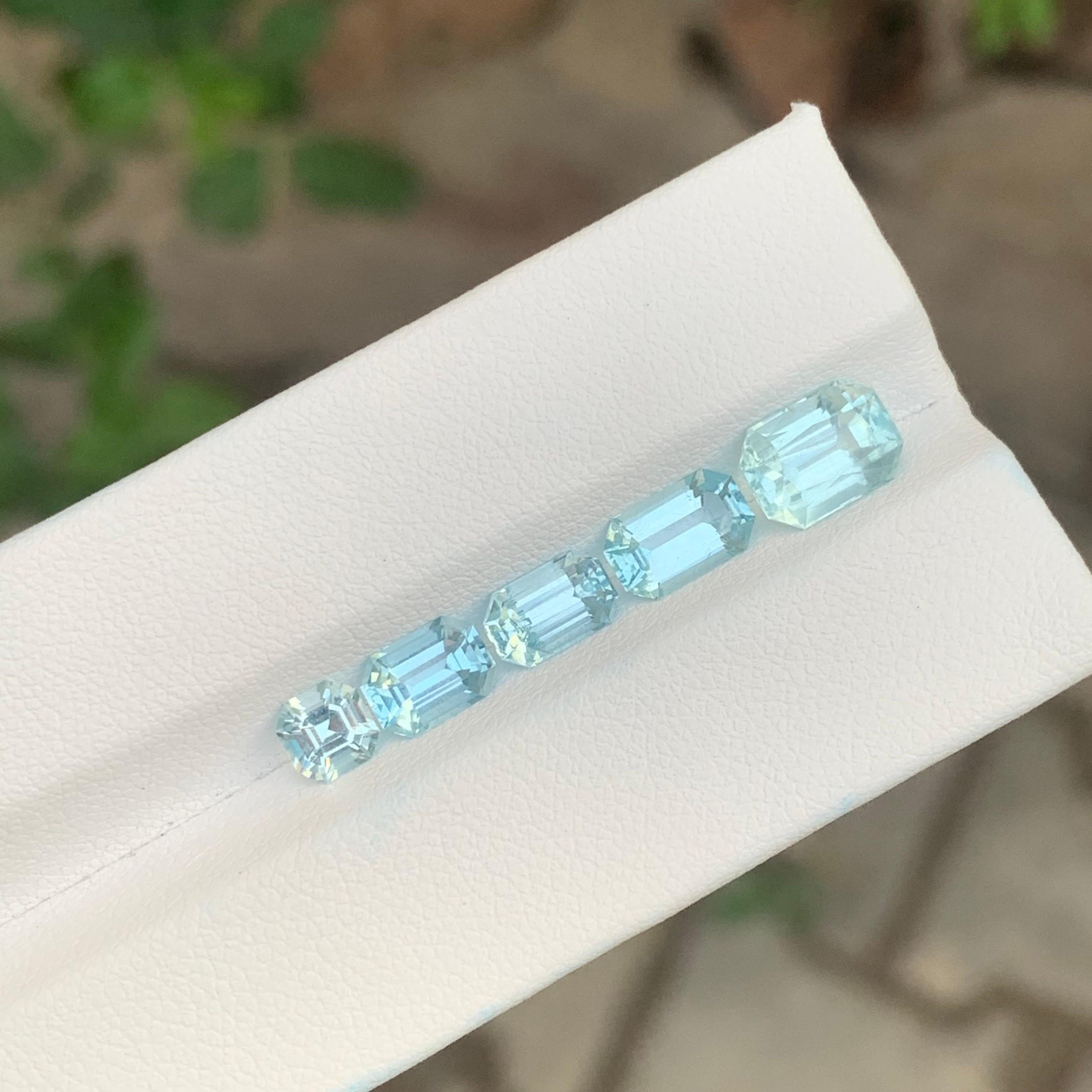 5,00 Quilates Lote de Aguamarina Natural Suelta Para Joyería en venta 3