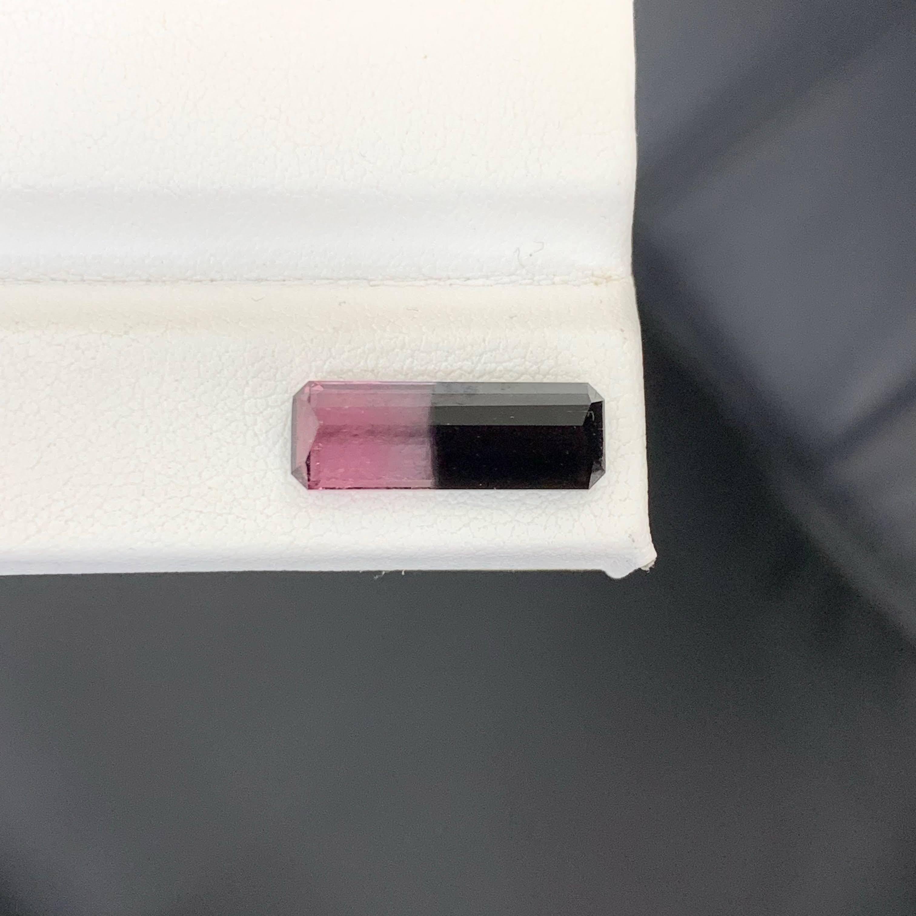 5.00 Karat Natürlicher Loser Bi Color Turmalin Stein Smaragd Schliff Afghanischer Edelstein (Moderne) im Angebot