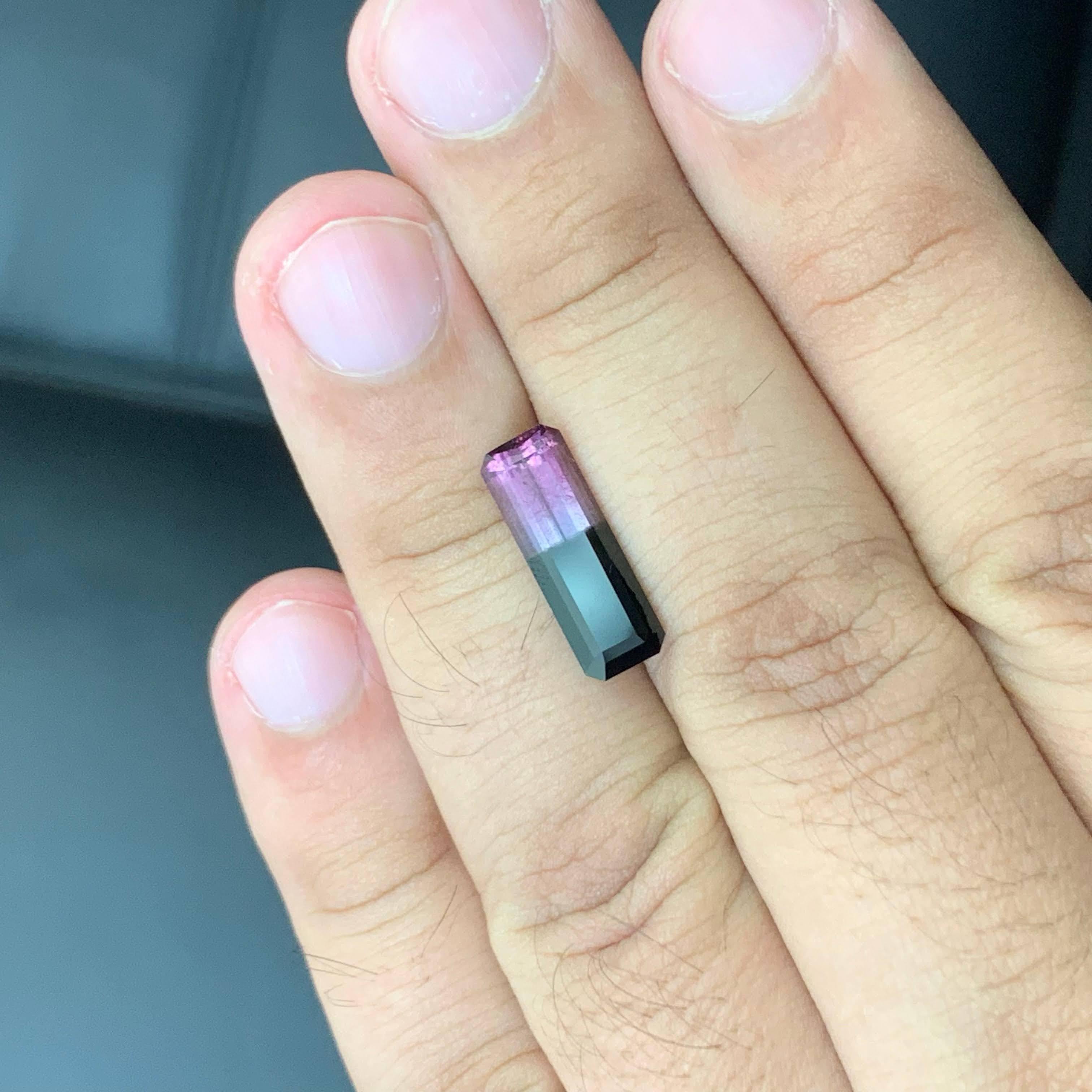 5.00 Karat Natürlicher Loser Bi Color Turmalin Stein Smaragd Schliff Afghanischer Edelstein im Zustand „Neu“ im Angebot in Bangkok, TH