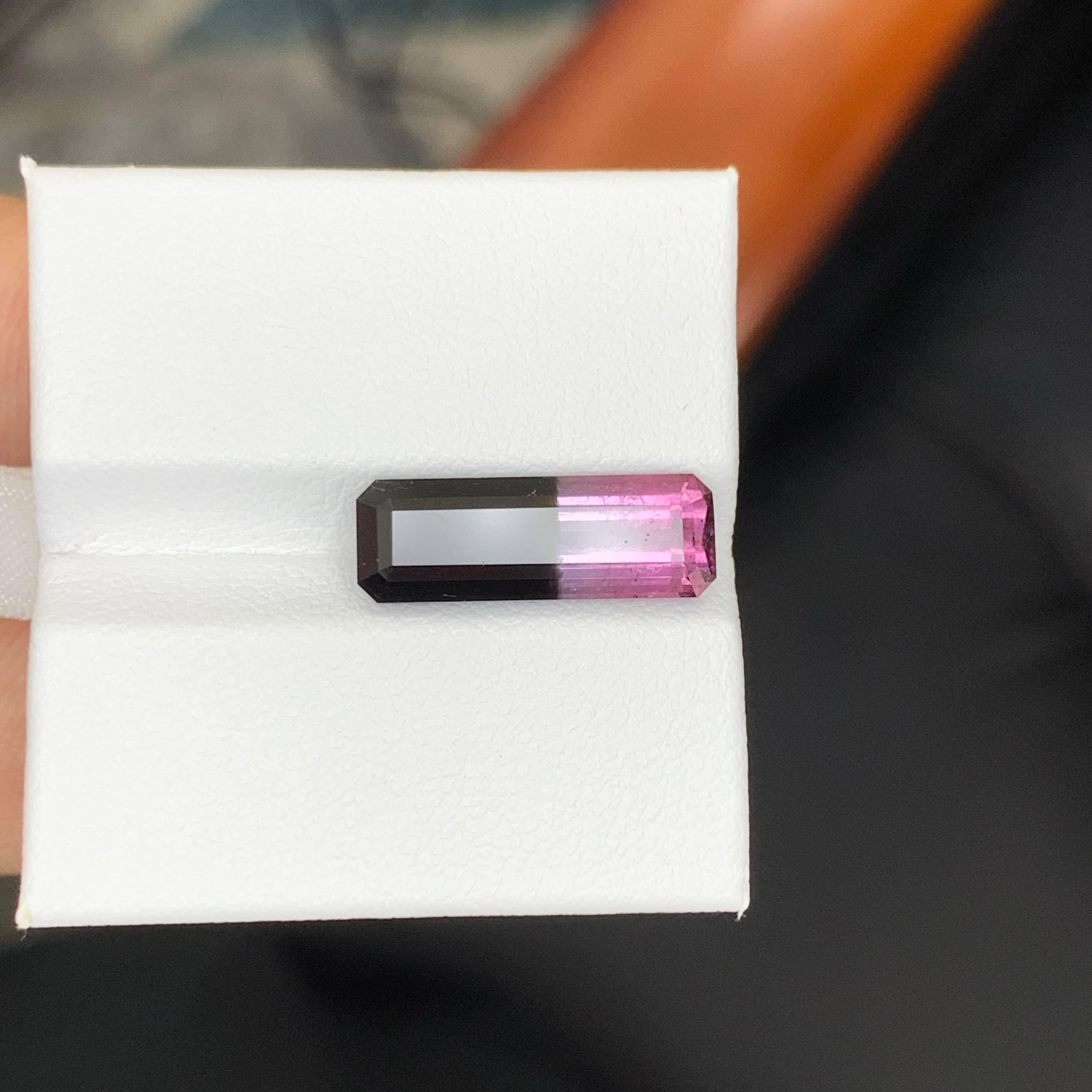 5.00 Karat Natürlicher Loser Bi Color Turmalin Stein Smaragd Schliff Afghanischer Edelstein im Angebot 2