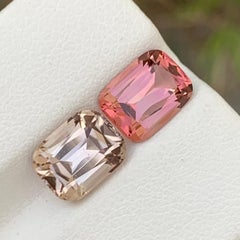 5.00 Carat Natural Loose Cushion Shape Reverse Tourmaline Gem For Ring