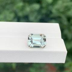 5,00 Karat Natürlicher loser grüner Amethyst/Prasiolith Edelstein in Smaragdform