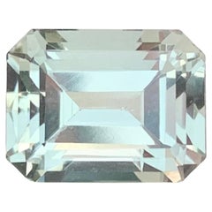 5.00 Carat Natural Loose Green Amethyst/ Prasiolite Emerald Shape Gemstone