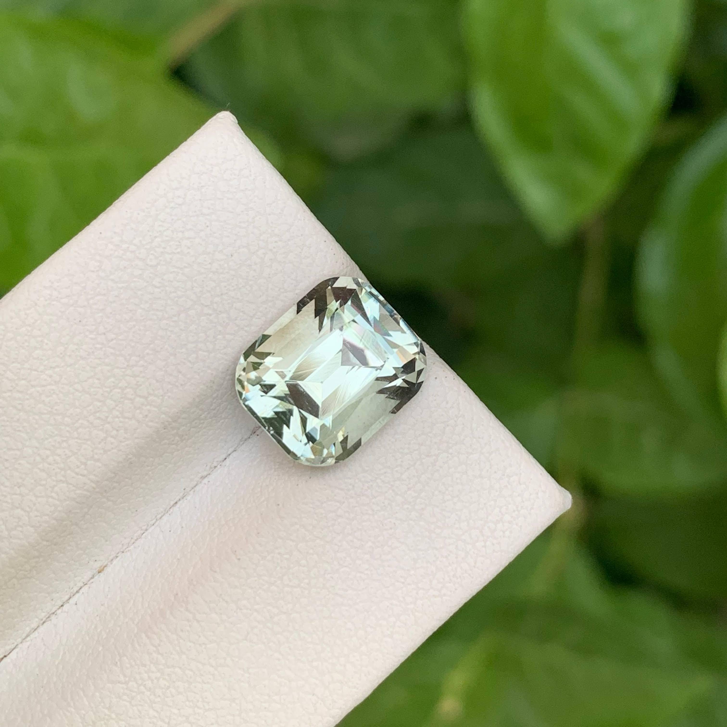 5.00 Carat Natural Loose Greenish Amethyst Stone Cushion Cut African Gemstone (pierre précieuse africaine) Neuf - En vente à Bangkok, TH