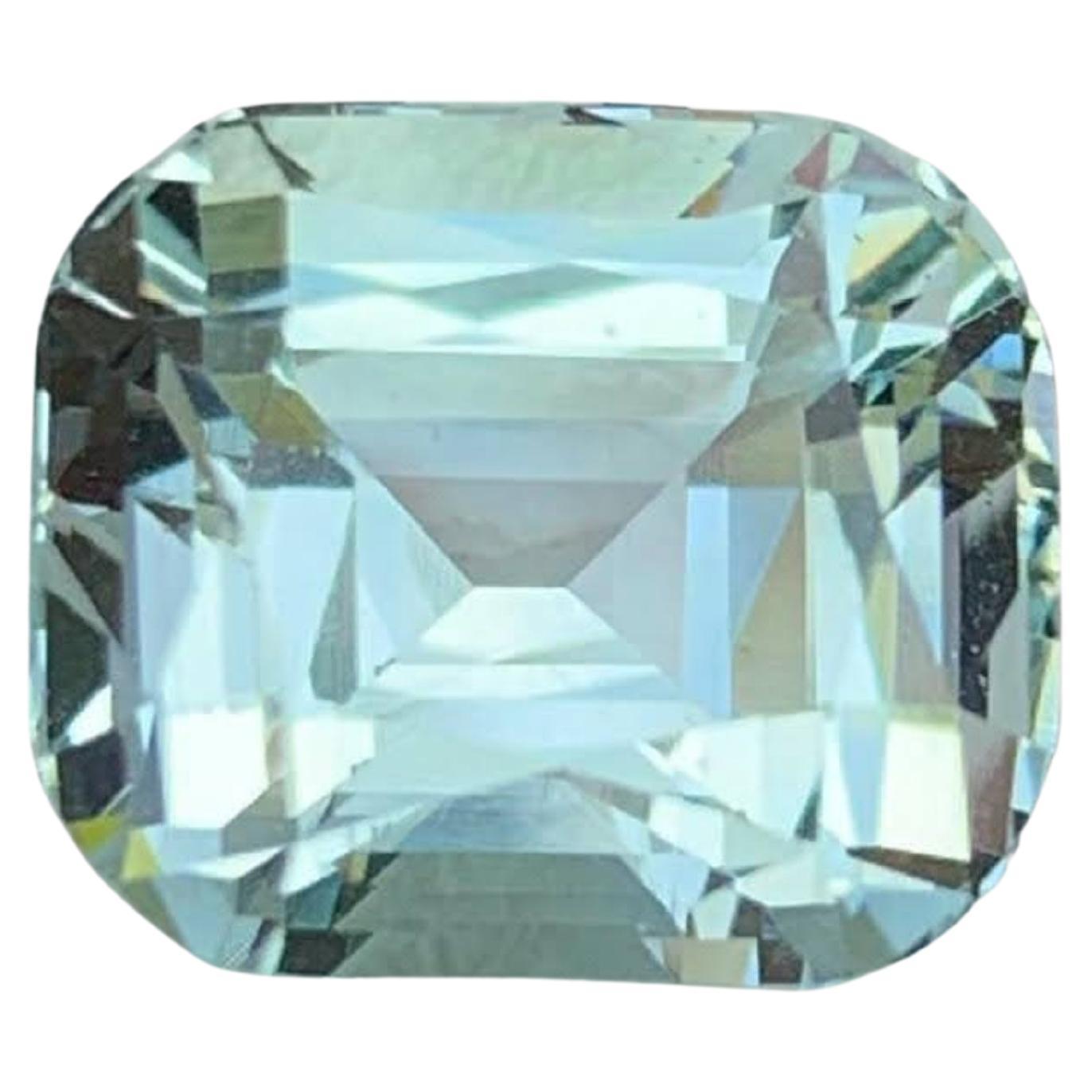 5.00 Karat Natürlicher loser hellblauer Aquamarin im Kissenschliff Pakistanischer Edelstein