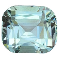 5.00 Karat Natürlicher loser hellblauer Aquamarin im Kissenschliff Pakistanischer Edelstein