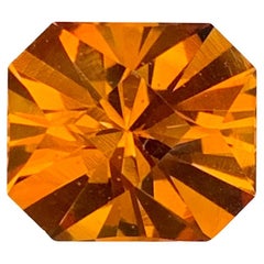 5.00 Carat Natural Loose Maraba Citrine Octagon Shape Gemstone From Brazil