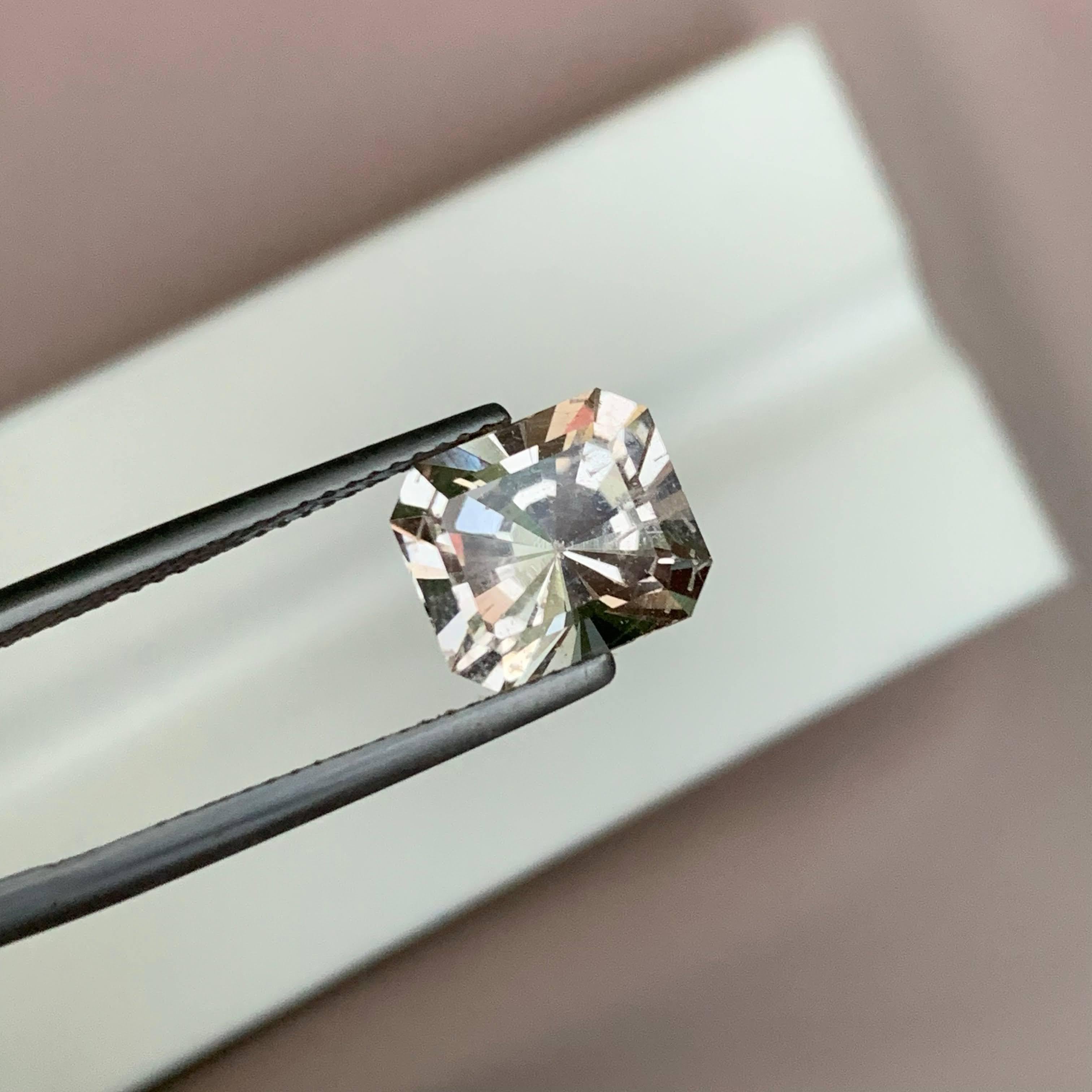 5,00 Karat Natürlicher loser Pfirsichtopas Stein Smaragdschliff Pakistanischer Edelstein im Angebot 6