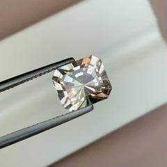 5.00 Carat Natural Loose Peach Topaz Stone Emerald Cut Pakistani Gemstone