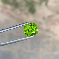 5.00 Carat Natural Loose Peridot Cushion Cut Gemstone