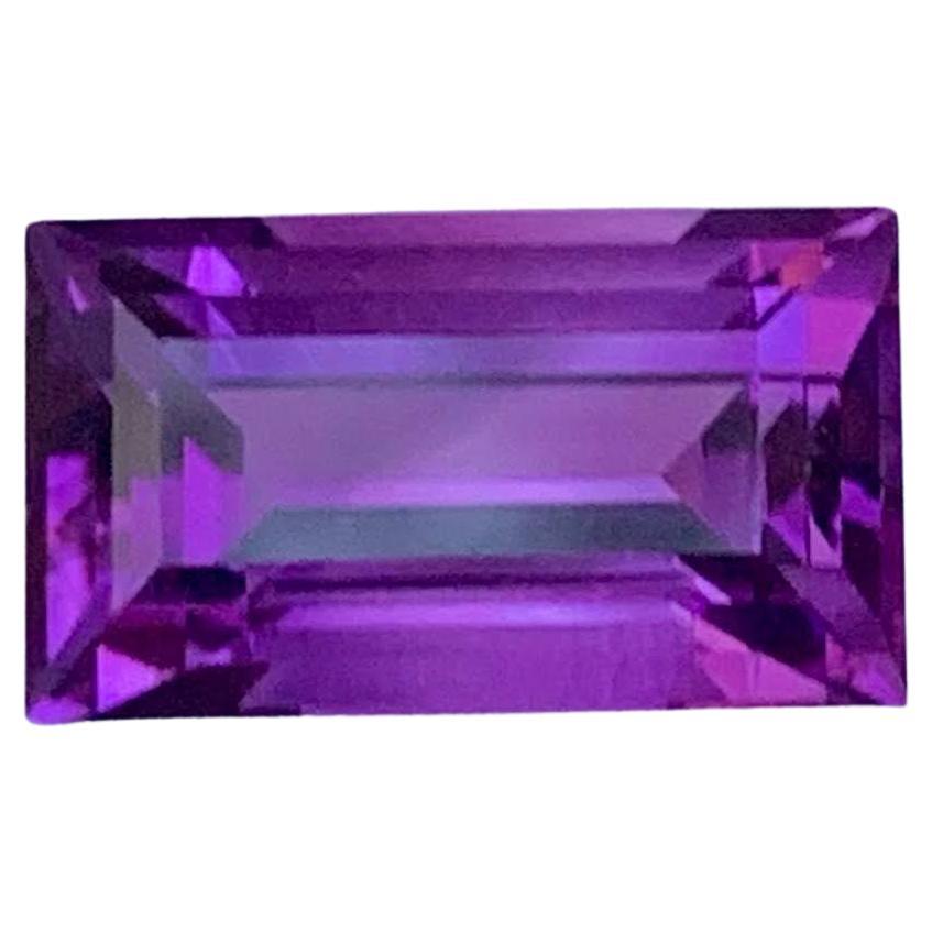 5,00 Karat Natürlicher Loser Lila Amethyst Stein Baguette Schliff Brasilianischer Edelstein