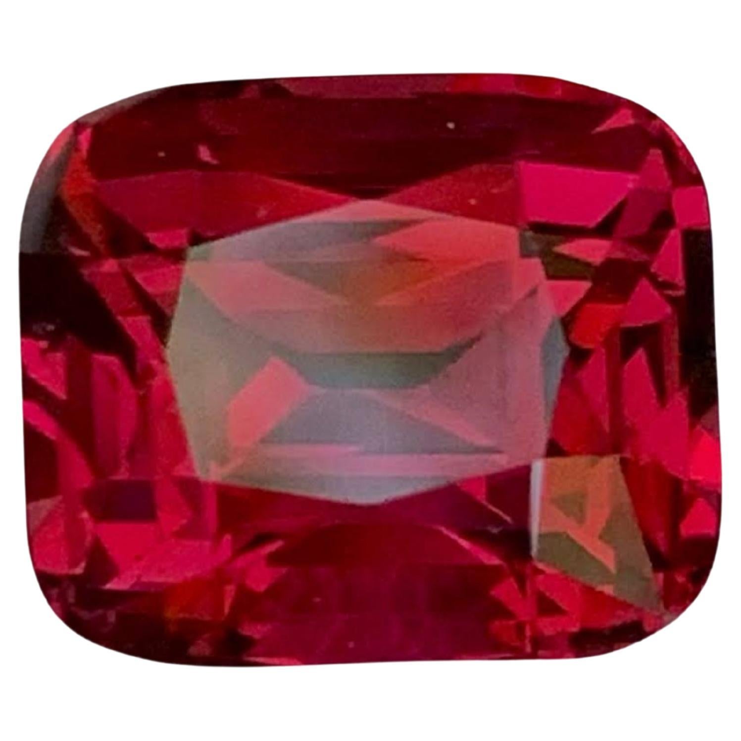5,00 Karat Natürlicher loser roter Umbalit Granat Stein Kissenschliff Afrikanischer Edelstein im Angebot