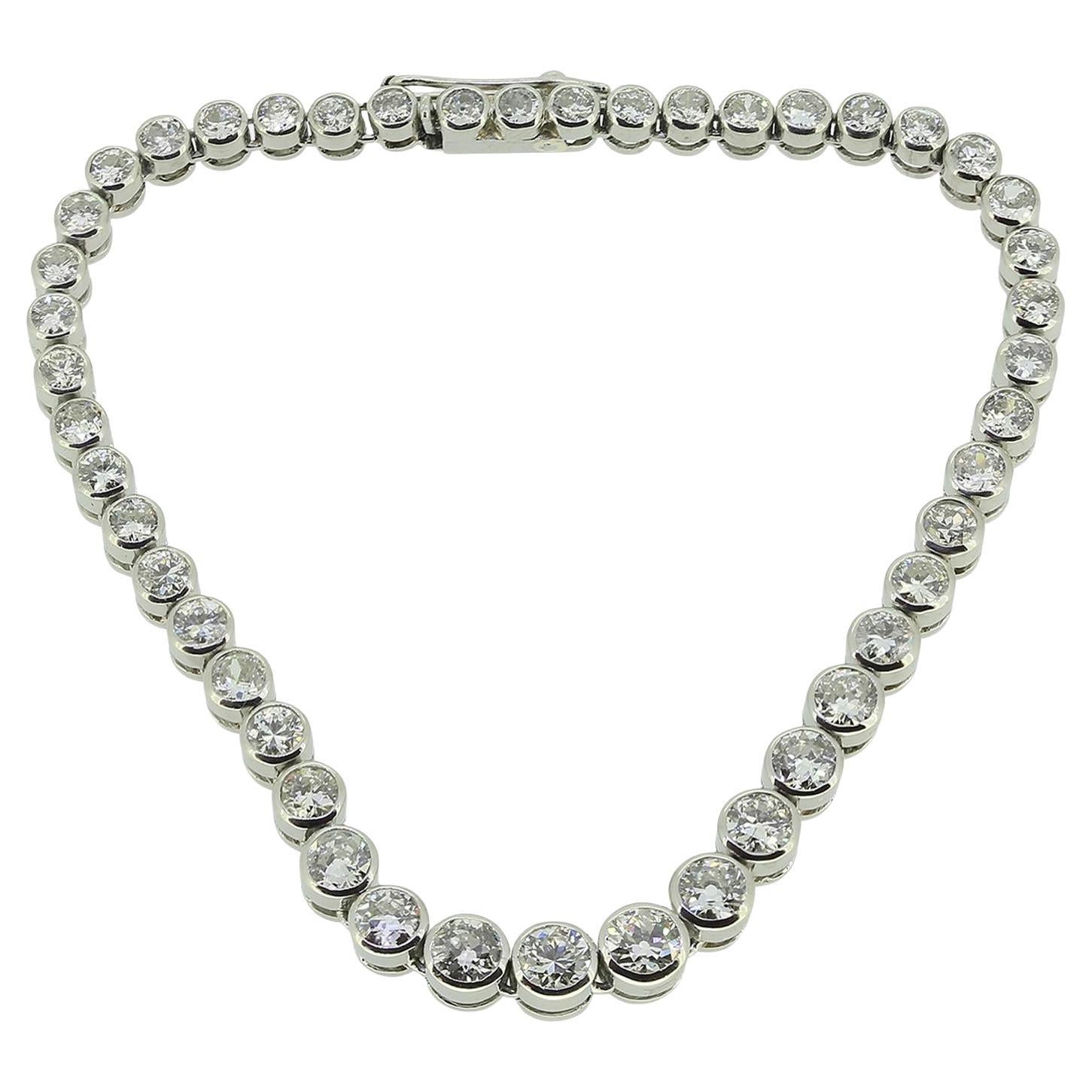 Pulsera Línea Diamante Corte Antiguo 5,00 Quilates