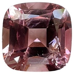 Pierre précieuse taille coussin de 5,00 carats de qualité supérieure, tourmaline rose pêche