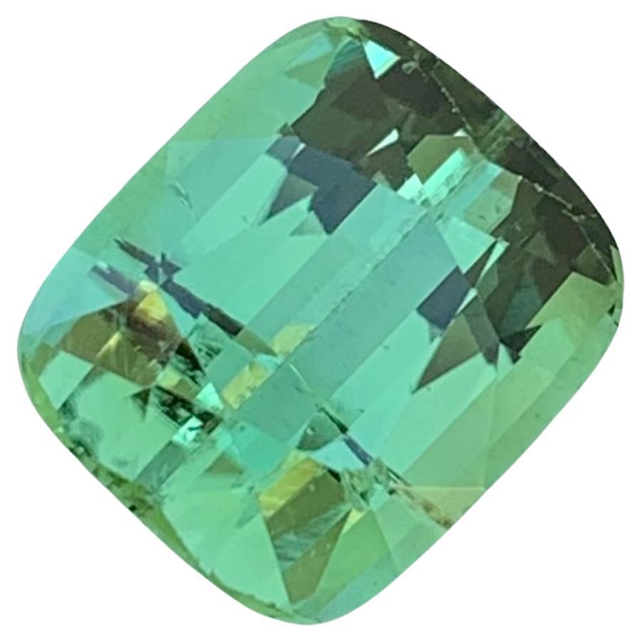 5.00 Carats Natural Loose Slightly Included Mint Tourmaline Gem For Jewellery  For Sale