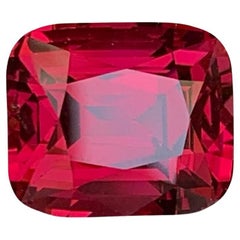 5.00 carats Pinkish Red Garnet Cushion Cut Natural African Gemstone