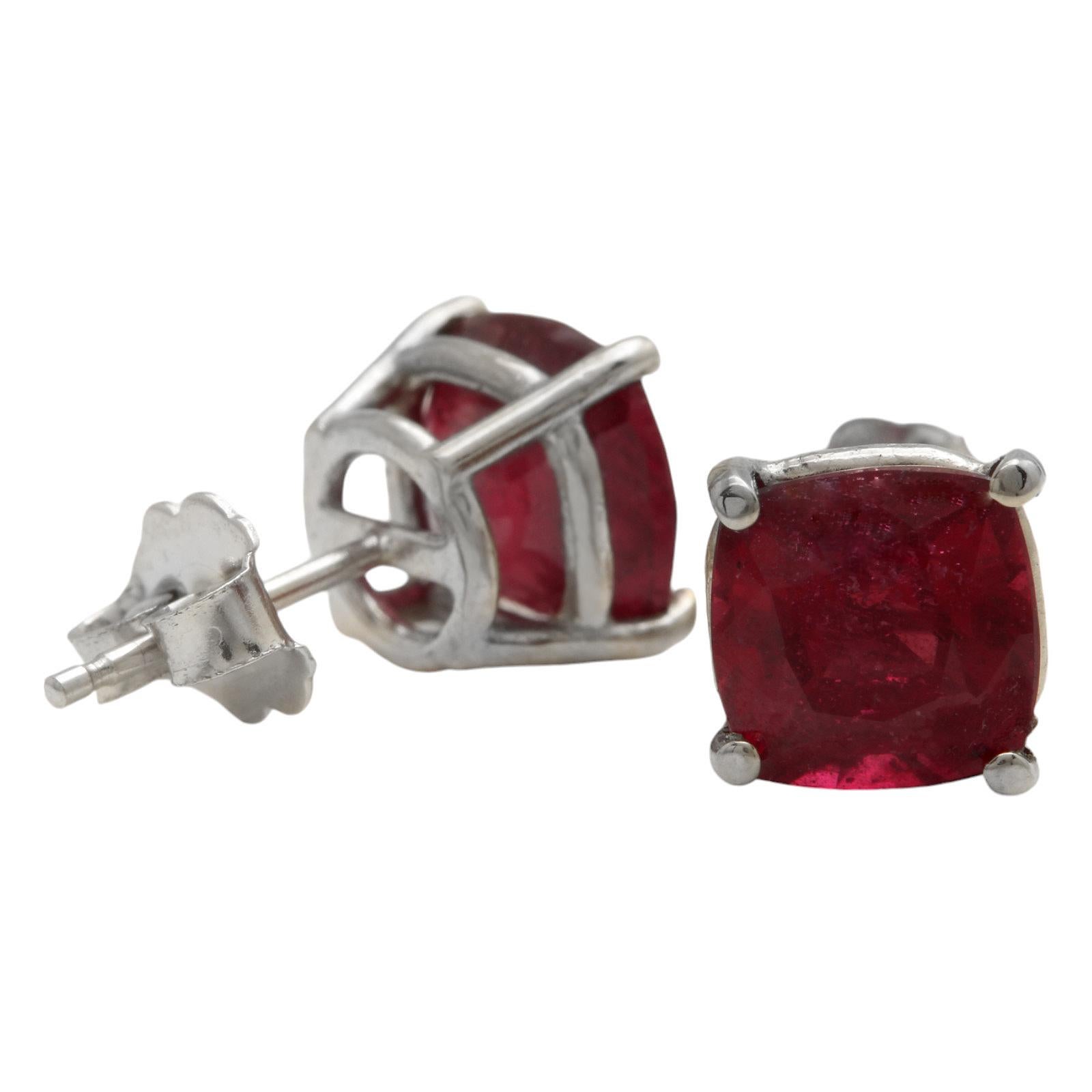  5.00 Carats Red Ruby 14K Solid White Gold Stud Earrings

Amazing looking piece! 


Ruby Weight is: Approx. 5.00 Carats (both earrings) 


Ruby Measures: Approx. 7.00 x 7.00mm 

Treatment: (Fracture Filled)


Total Earrings Weight is: 2.3