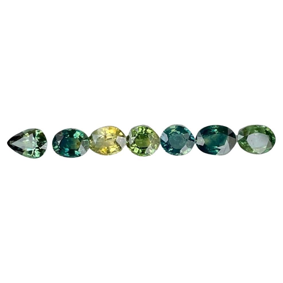 5.00 Carats Sapphire Stones 7 Pieces Gemstones Lot from Madagascar