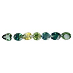5.00 Carats Sapphire Stones 7 Pieces Gemstones Lot from Madagascar
