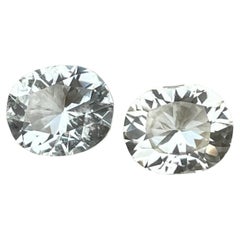 5.00 Carats Topaz Pair Custom Precision Cut Natural Pakistani Gemstone (paire de topazes taillées avec précision)